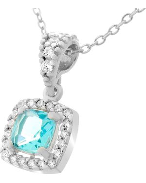 Orphelia 'Faustine' 925 Sterling Chain With Pendant - Blue