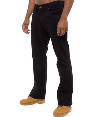 Enzo Bootcut Stretch Denim Jeans - Black