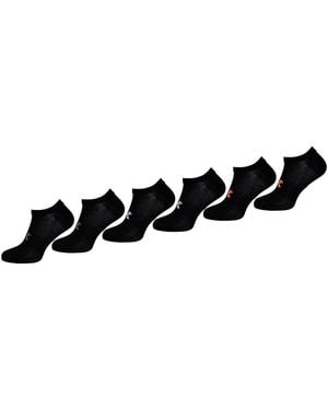 Under Armour 6-Pack No Show Golf Socks - Black