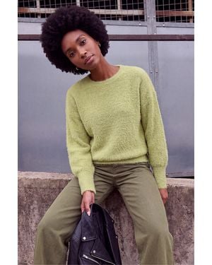Roman Fluffy Crew Knit Jumper - Multicolour