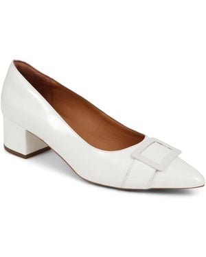 Jones Bootmaker Ziggy Pointed-Toe Court Shoes - White