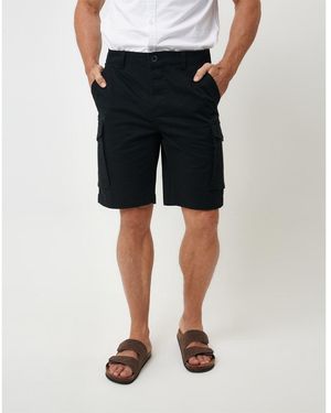 Saltwell Solid Bermuda Shorts - Black