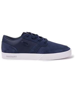 Oakley Lighthouse Lace-Up Smooth Leather Trainers 13550 6Ac - Blue