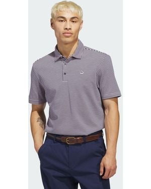 adidas Originals Stripe Pique Polo - Purple
