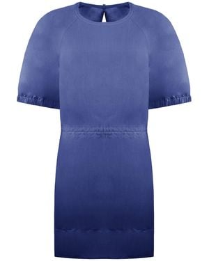 Sweaty Betty Loren Poplin Mini Dress Lyocell - Blue