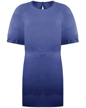 Sweaty Betty Loren Poplin Mini Dress Lyocell - Blue