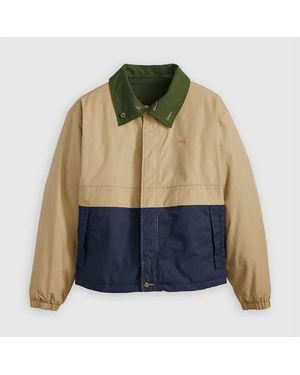Levi's Levi's Rex Colour Block Zipped Pocket Waxed Jacket - Green