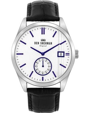 Ben Sherman Black Leather Watch