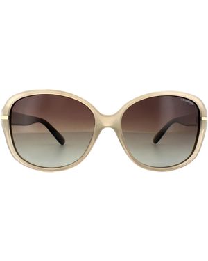Polaroid Butterfly Havana Gradient Polarized Sunglasses - Brown