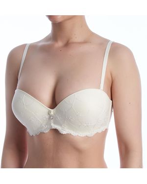 Selene Strapless Bridal Bra With Underwire And Double Push Up Gala - White