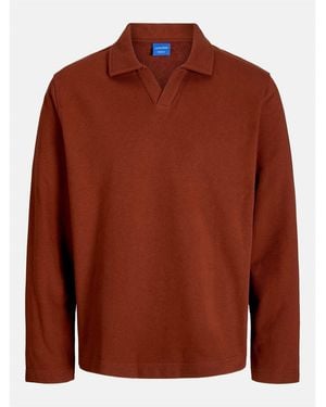 Jack & Jones And Split Neck Swea - Brown