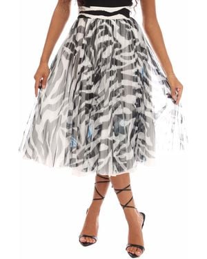 Off-White c/o Virgil Abloh Vrouwen Off White Zebra Plooirok In Wit Zwart
