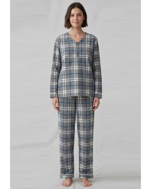 Gap Pyjama Flannel Sleep Set - Grey