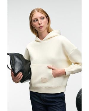 Grimelange Oversized Hooded Pocket Sweatshirt - Natural