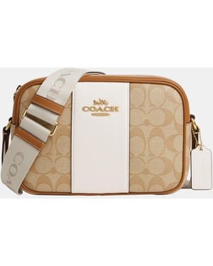 COACH New Jamie Camera Bag With Webbed Strap - Natural