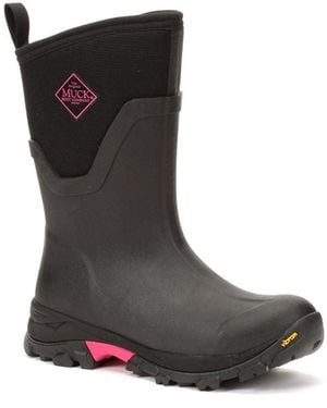 Muck Boot Arctic Ice Mid Agat Rubber/Hot Wellington - Black