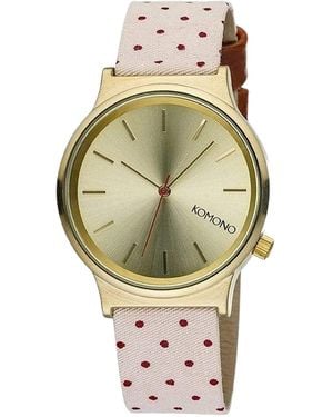 Komono Horloge Kwarts Goud - Metallic