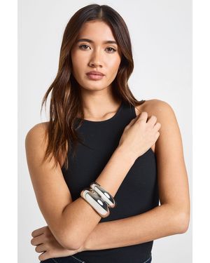 Boohoo Chunky 2 Pack Bangles - Black