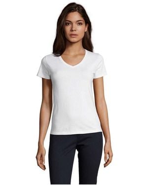 Sol's Ladies Imperial V Neck T-Shirt () - White