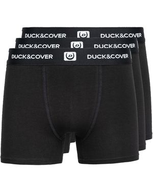 Duck and Cover Villani Boxer Shorts (Pack Of 3) - Black