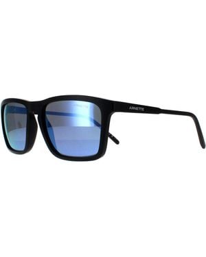 Arnette Rechthoek Mat Zwart Donkergrijs Spiegel Water Gepolariseerd An4283 Shyguy - Blauw