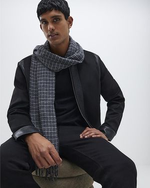 River Island Scarf Chequered - Blue