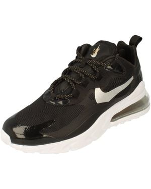 Nike women's air max 270 react trainer black / white / black discount