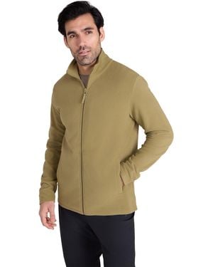 Mountain Warehouse 'Raso' Fleece Jacket With Front Pockets Full Zip Cosy Jumper - Green