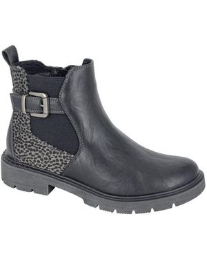 Cipriata Arnalda Ankle Boots Textile - Black