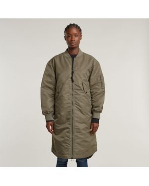 G-Star G-Star Raw Long Deconstructed Bomber - Green
