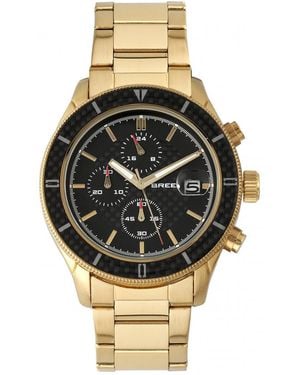Breed Maverick Chronograph Bracelet Watch W/Date - Metallic