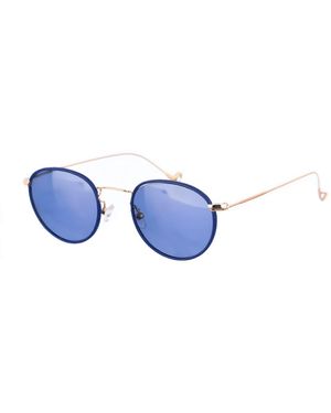 Kypers Grazy Round Shape Metal Sunglasses - Blue