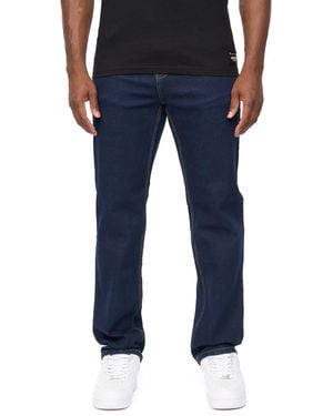 Crosshatch Detendu Relax Fit Jeans - Blue
