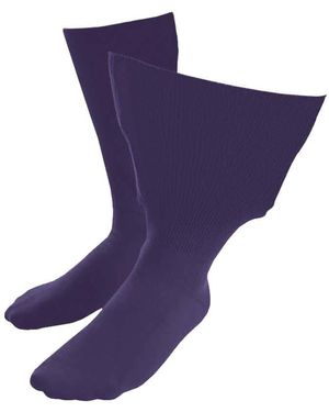 IOMI Extra Wide Soft Cotton Oedema Socks For Swollen Feet - Blue