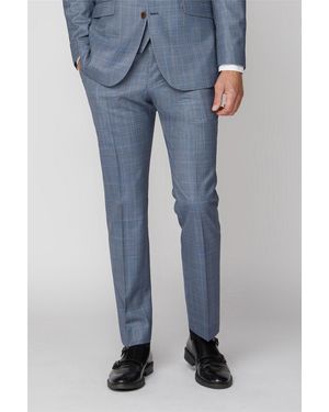 Scott Slim Fit Suit Trousers - Blue