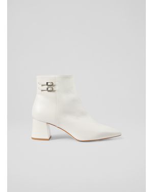 LK Bennett Missy Ankle Boots - White