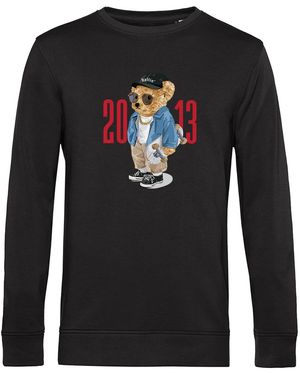 Ballin Amsterdam Est. 2013 Sweaters Skater Bear Sweater Zwart