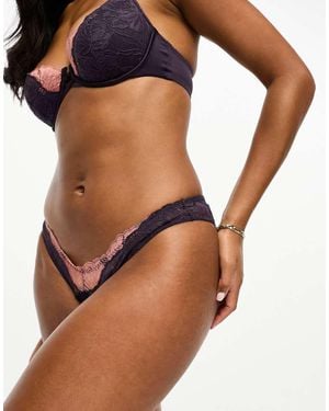 DORINA Prairie Brief With Lace Detail - Blue