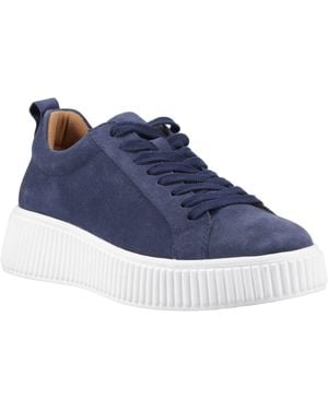 Hush Puppies Harlow Suede Trainers - Blue