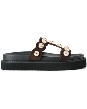 Carvela Kurt Geiger Suede Gianna Sandal Sandals - Black