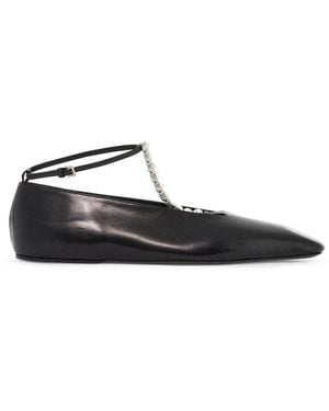 Jil Sander Leather Ballerinas - White