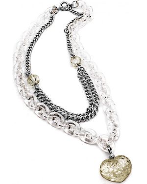 Folli Follie 4N0T096Cm Ladies Necklace - White