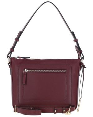 Ashwood Leather Real Shoulder Bag - Purple