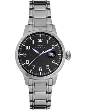 Elevon Watches Stealth Bracelet Watch W/Date - Metallic