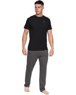 Duck and Cover Radovan Pyjama Set Cotton - Black