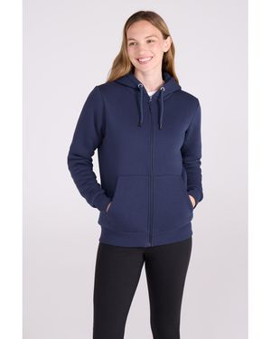 Mountain Warehouse Dalton Sherpa Gevoerde Full Zip Hoodie (Marine) - Blauw