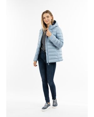 Dreimaster Gewatteerd Winterjack Ijszweefvliegtuig Dames Lichtblauw