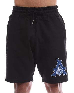 Avirex Juniper Fleece Sweat Shorts With Elasticated Waistband - Black
