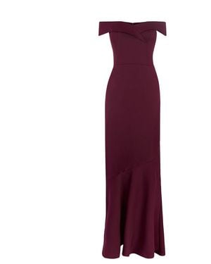 Oasis Satin Mermaid Maxi Dress - Purple