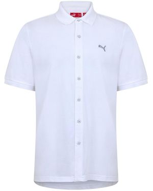 PUMA Button Polo - Blue